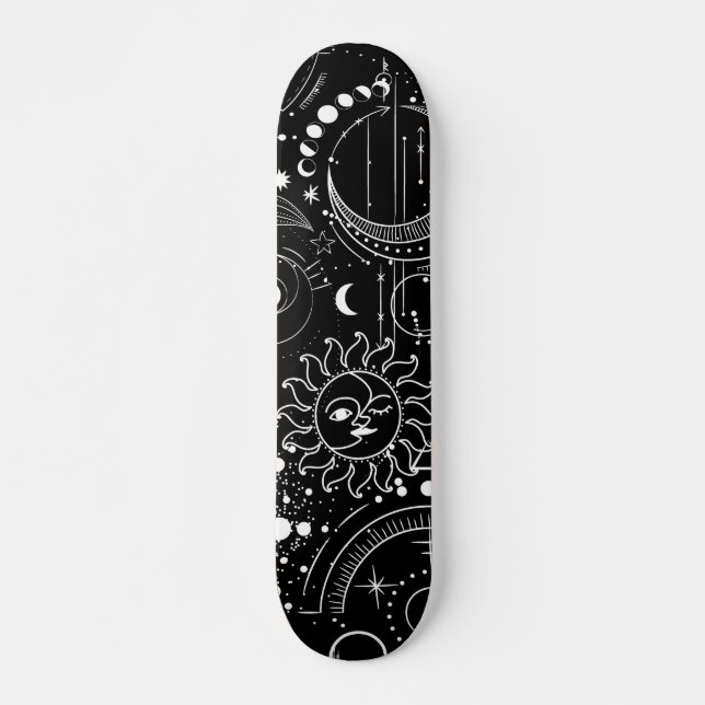 Skateboard Signes zodiaques Étoiles de la constellation du ci (Devant)