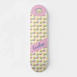 Skateboard S'il gonfle le surf rose girly