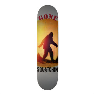 Skateboard Silhouette allée de coucher du soleil de Squatchin