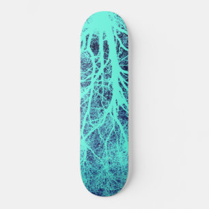 Skateboard Silhouette d'arbre vert
