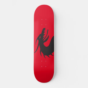 Skateboard silhouette de dragon,