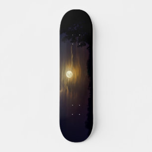 Skateboard Silhouette de lune