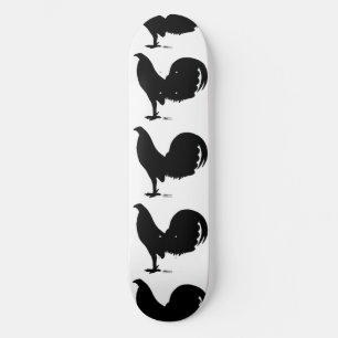 Skateboard Silhouette du coq Gamecock