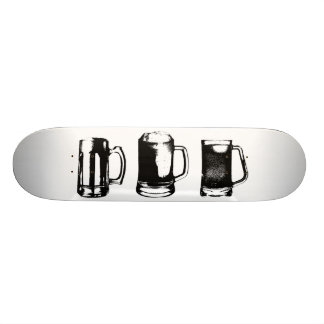 Skateboard Silhouette noire //de tasse de bière
