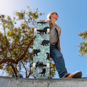 Skateboard silhouette requin requin pente de baleine Éperche 