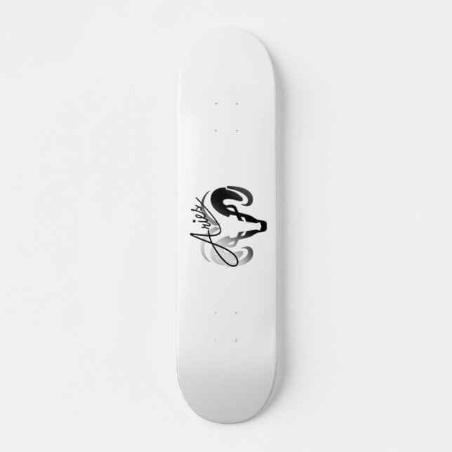 Skateboard Silver Aries le bélier Zodiac (Devant)