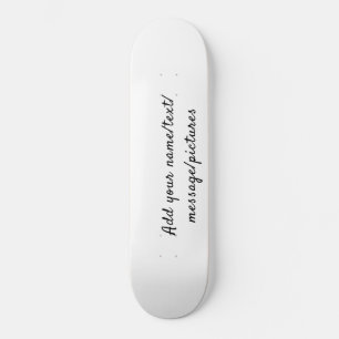 Skateboard Simple ajouter votre nom texte Personnaliser photo