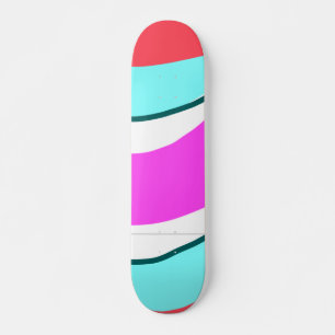 Skateboard simple coloré rouge personnalisé
