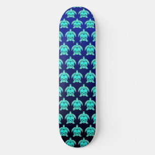 Skateboard Simple jolie bleu vert turquoise turquoise tortue