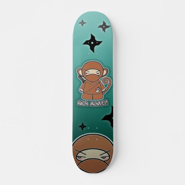 Skateboard Singe de Ninja ! Planche à roulettes (Devant)