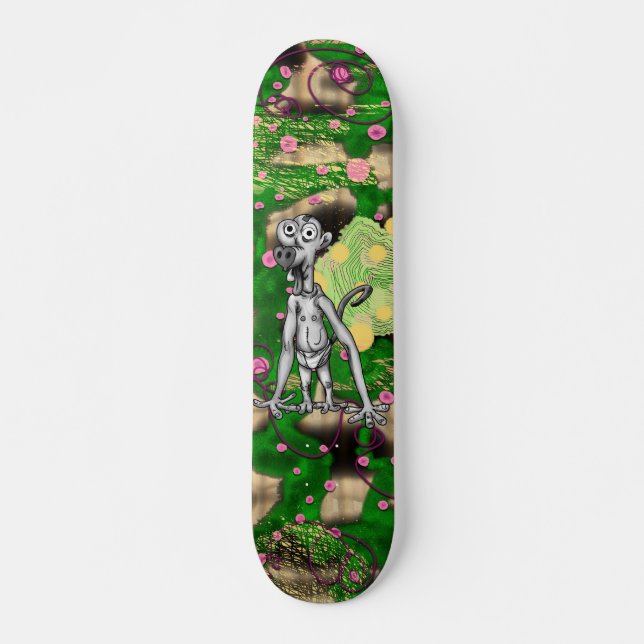 Skateboard Singe de patineur (Devant)