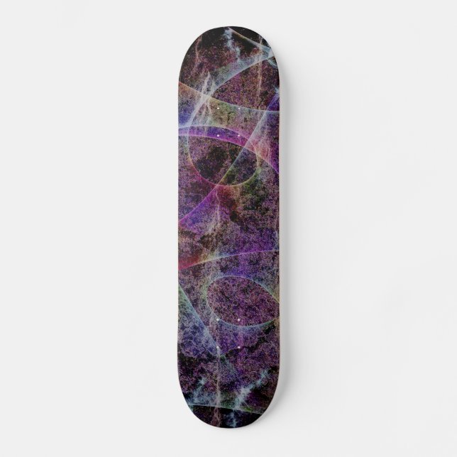 Skateboard Skate Board avec Abstrait Purple Design (Recto)
