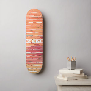 Skateboard Skate en roseaux blancs Zen