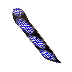 Skateboard Skate noir et bleu 3D Sphere Crazy