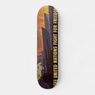 Skateboard Skate Poster vintage 2ème guerre mondiale