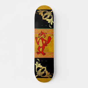 Skateboard Skate Red Fox