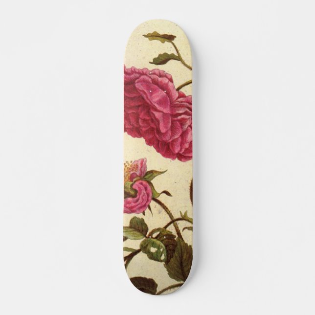 Skateboard Skate Rose néerlandais (Devant)