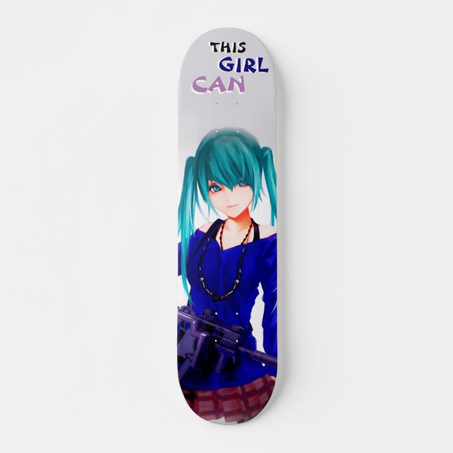 Skateboard Skate skateboards les plus populaires fille anime (Devant)