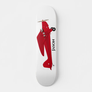Skateboard Skate vintage d'avion rouge