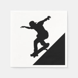 Skateboard Skateboard Spaß Silhouette Serviette
