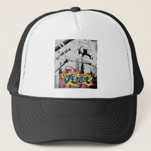 Skateboard Skateboarder SK8 Skate Graffiti Truckerkappe
