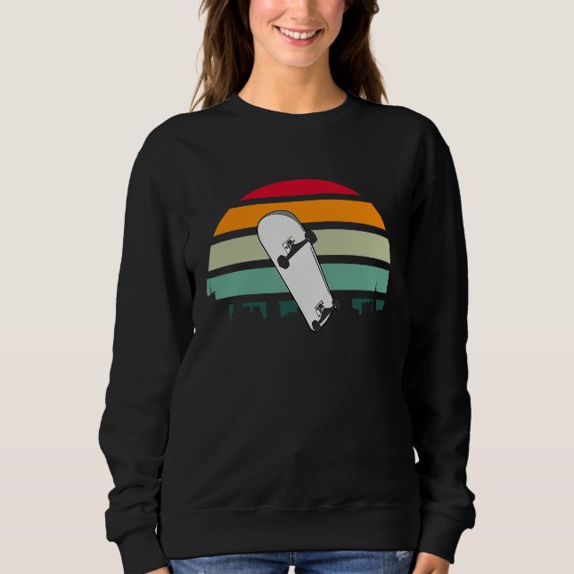 Skateboard Skateboarder Skateboarding Sweatshirt (Vorderseite)