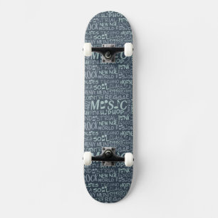 Skateboard Skateboards de collection Word de Genres de musiqu