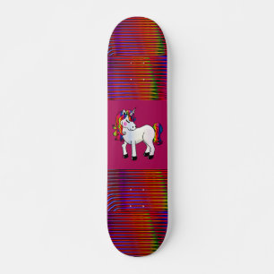SKATEBOARD SKATEBOARDS UNICORN ROSE POUR LES FILLES