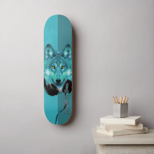 Skateboard Skateboards+Wolf+Nom personnalisé+modèle+personnal