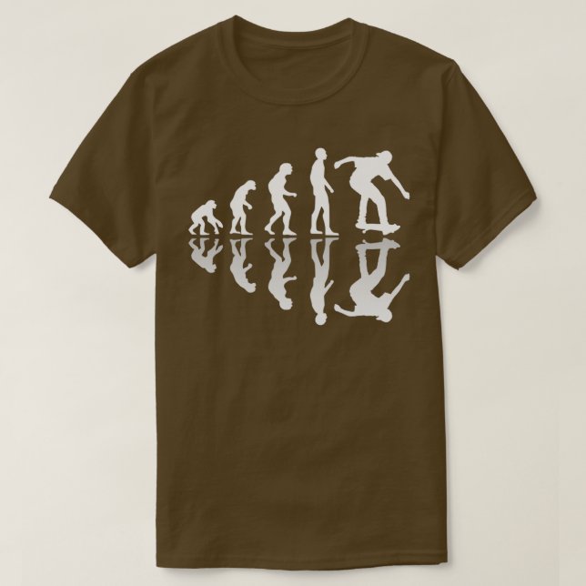 Skateboard Skater Evolution T-Shirt (Design vorne)