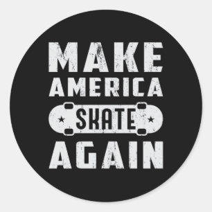 Skateboard Skater Skateboarder Skateboard Geschenk Runder Aufkleber