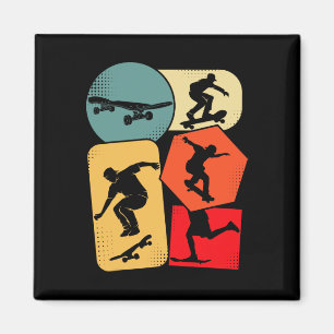 Skateboard Skater Skateboarder Skateboarding Kinde Magnet