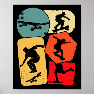 Skateboard Skater Skateboarder Skateboarding Kinde Poster