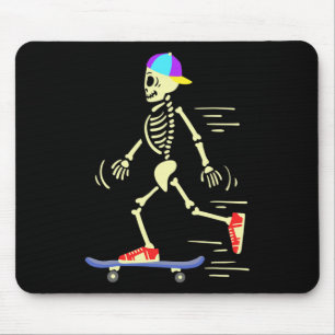 Skateboard Skelett Skateboarding Mousepad