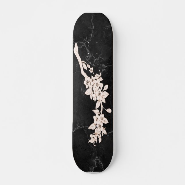 Skateboard Ski branche cerisier (Devant)