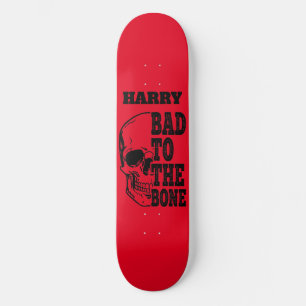 Skateboard Skull Personalisiert schlecht zum Knoch