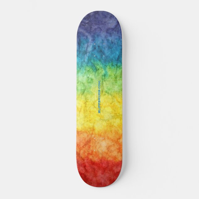 Skateboard SlipperyJoe drapeau gay pride couleurs arc-en-ciel (Recto)