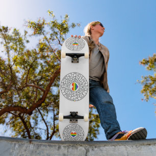 Skateboard SlipperyJoe's orgueil labyre de labyrinthe de flèc