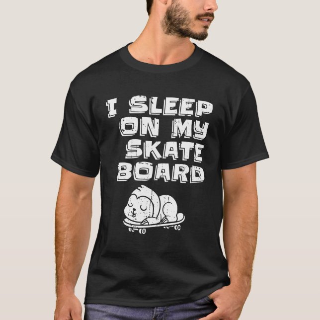 Skateboard Sloth T-Shirt (Vorderseite)
