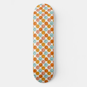 Skateboard Smile Emoji Motif