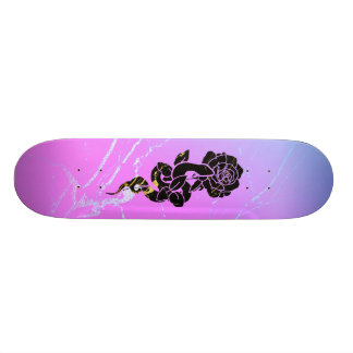 Skateboard Snake&Rose : marbre