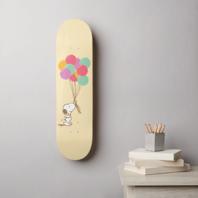 Skateboard Snoopy et ballons (Art mural)