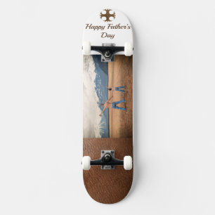 Skateboard Snow Mountain Father’s Day Photo 