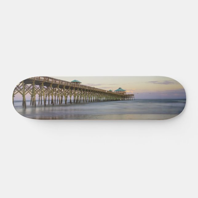 Skateboard Soirée De Paix Sur Folly Beach (Horz)