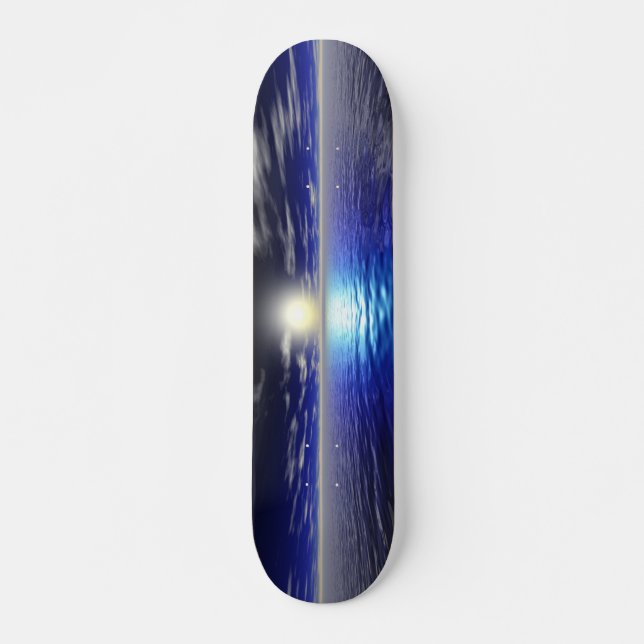 Skateboard Soleil bleu (Devant)