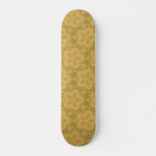Skateboard Soleil jaune or brillant motif