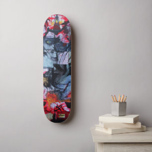 Skateboard Solitude Stands Goth Love Mélange Média Art uniq