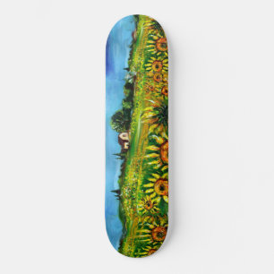 SKATEBOARD SOUFFLE ET CAMPAGNE EN TOSCANE, VERT