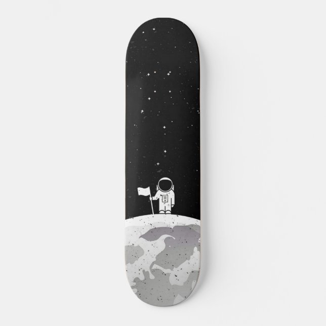 Skateboard Space Man Journey Moon Element (Vorderseite)