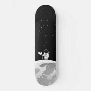 Skateboard Space Man Journey Moon Element Skboard